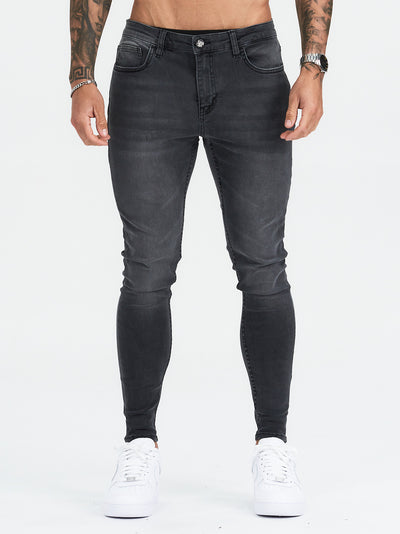 Light Grey Non Ripped Jeans